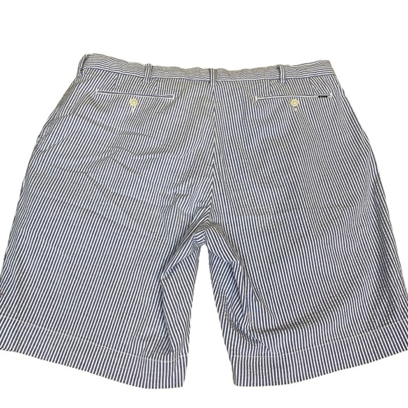Polo Ralph Lauren Shorts Size 38 Blue Striped Seersucker Stretch Classic Fit - Picture 3 of 5